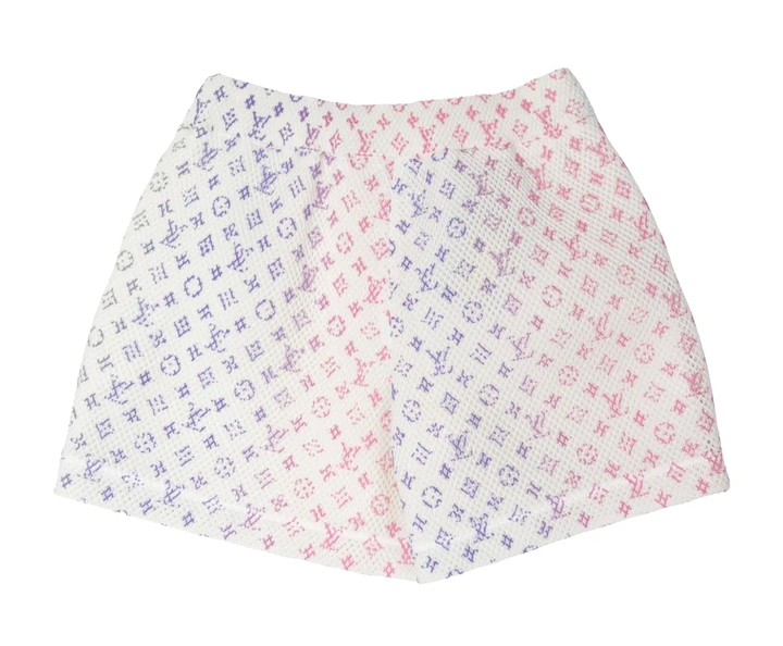 Louis Vuitton SS22 "Amen Break" White Mesh Shorts