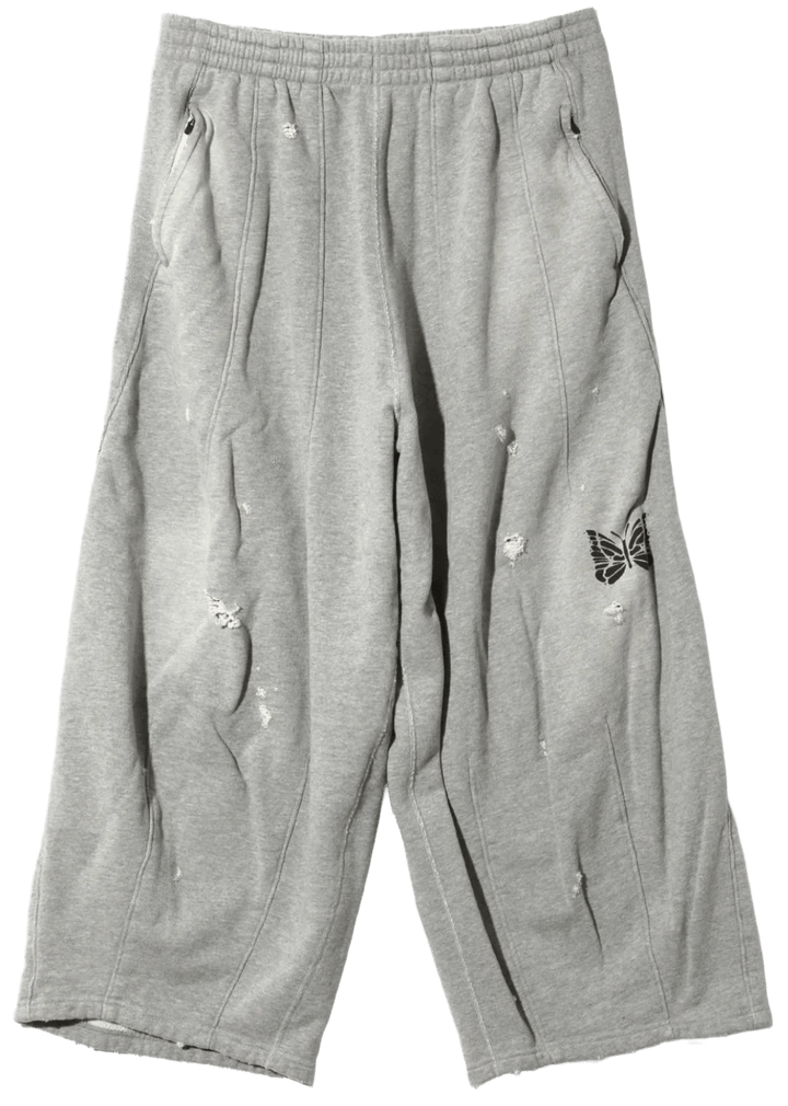 Needles 'Deconstructed' Baggy Grey Sweatpants