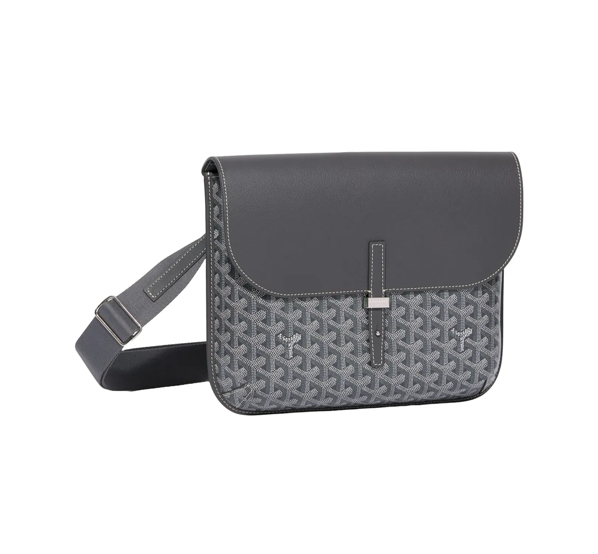 Goyard Grey 'Coursier' Messenger Bag
