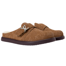Louis Vuitton 'Khaki' Shearling Lined Mule