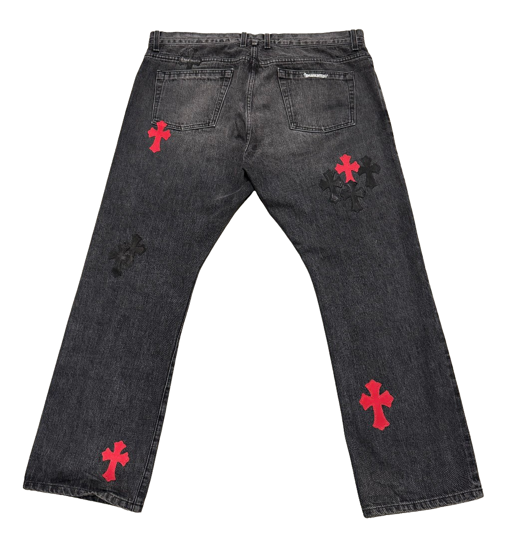 Chrome Hearts '26 Patch' Black Jeans