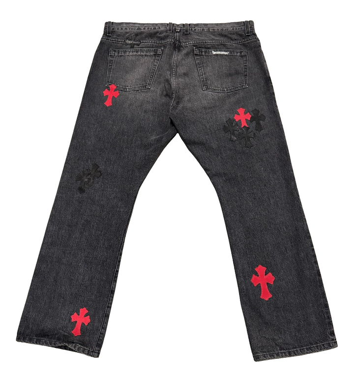 Chrome Hearts '26 Patch' Black Jeans