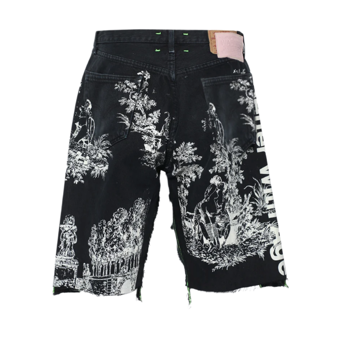 Better With Age 'Black' Teresa Double Wide Denim Shorts