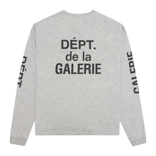Gallery Dept Grey & Black 'French' Logo Longsleeve Tee