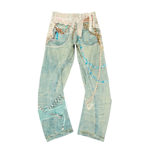 Acne Studios 'White/Green' 2006 Relaxed Fit Jeans