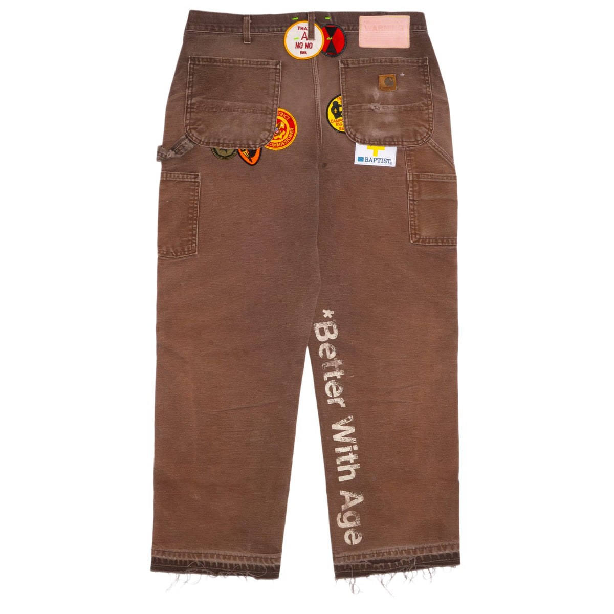 Better With Age 'Brown' Repair Double Wide Pants