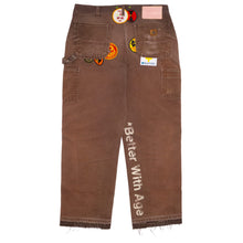 Better With Age 'Brown' Repair Double Wide Pants