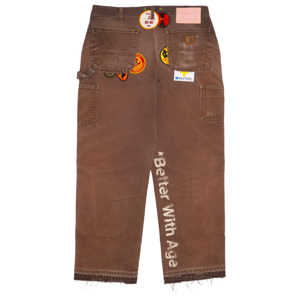 Better With Age 'Brown' Repair Double Wide Pants