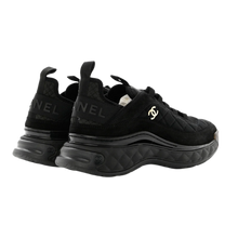 Chanel '21k' Black Fabric & Suede Calfskin Sneaker