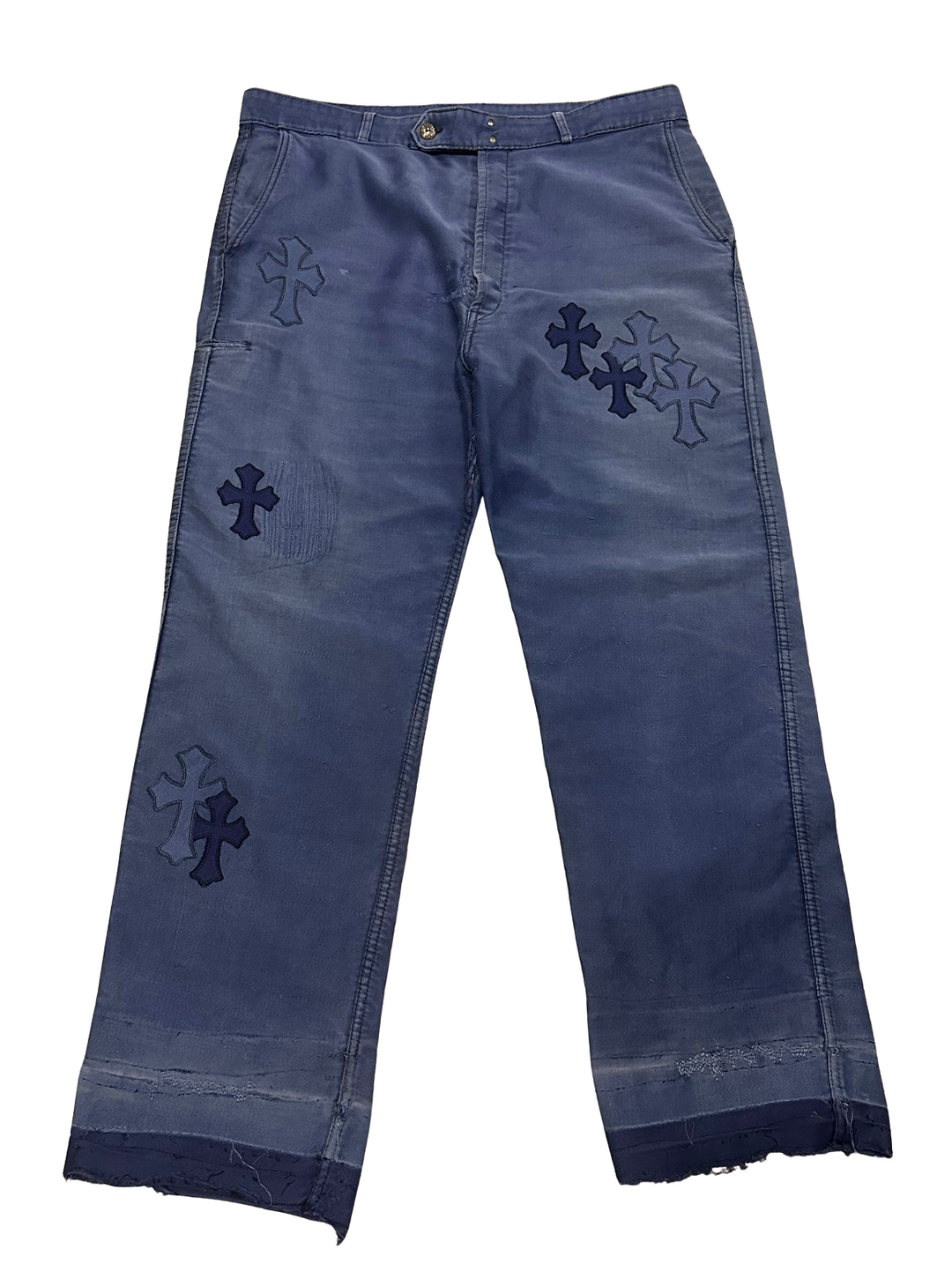 Chrome Hearts '19 Patch' Blue Pants