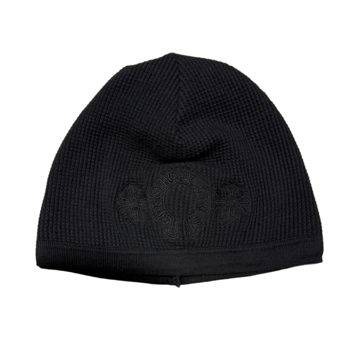 Chrome Hearts 'Black on Black' Vintage Horseshoe Skull Cap Beanie