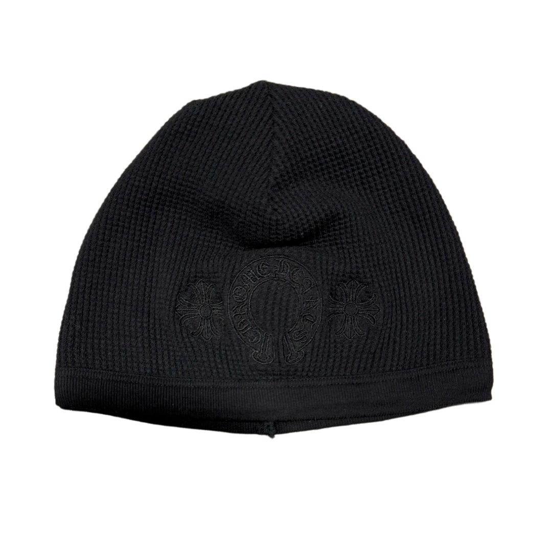 Chrome Hearts 'Black on Black' Vintage Horseshoe Skull Cap Beanie