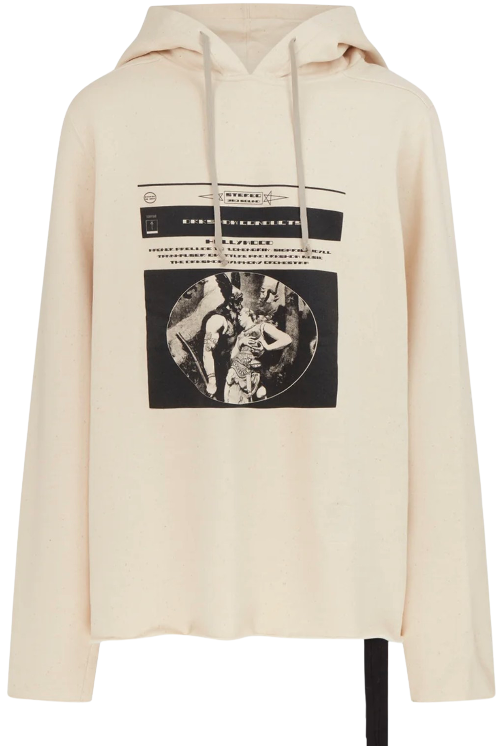 Rick Owens DRKSHDW 'Cream' Reversible Oversized Hoodie