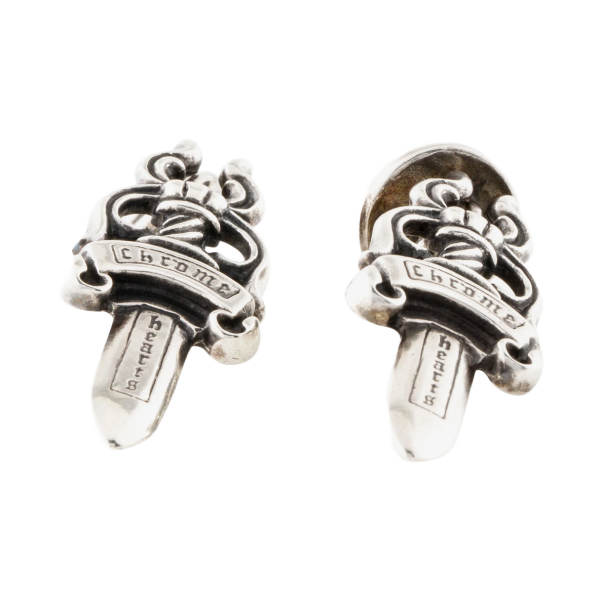 Chrome Hearts 'Dagger' Silver Cufflinks
