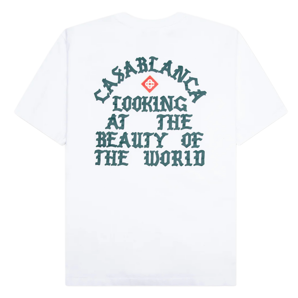 Casablanca 'Beauty of The World' White Tee