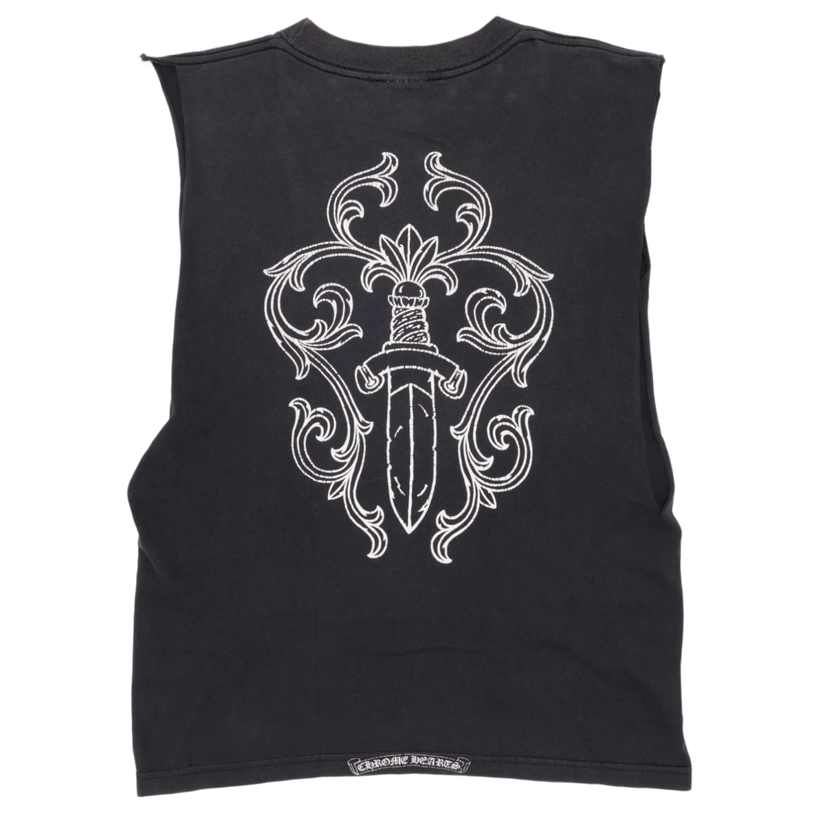 Chrome Hearts 'Dagger' Black Vintage Cutoff