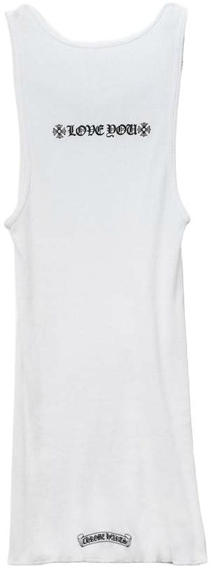 Chrome Hearts 'Love You' White Tank Top