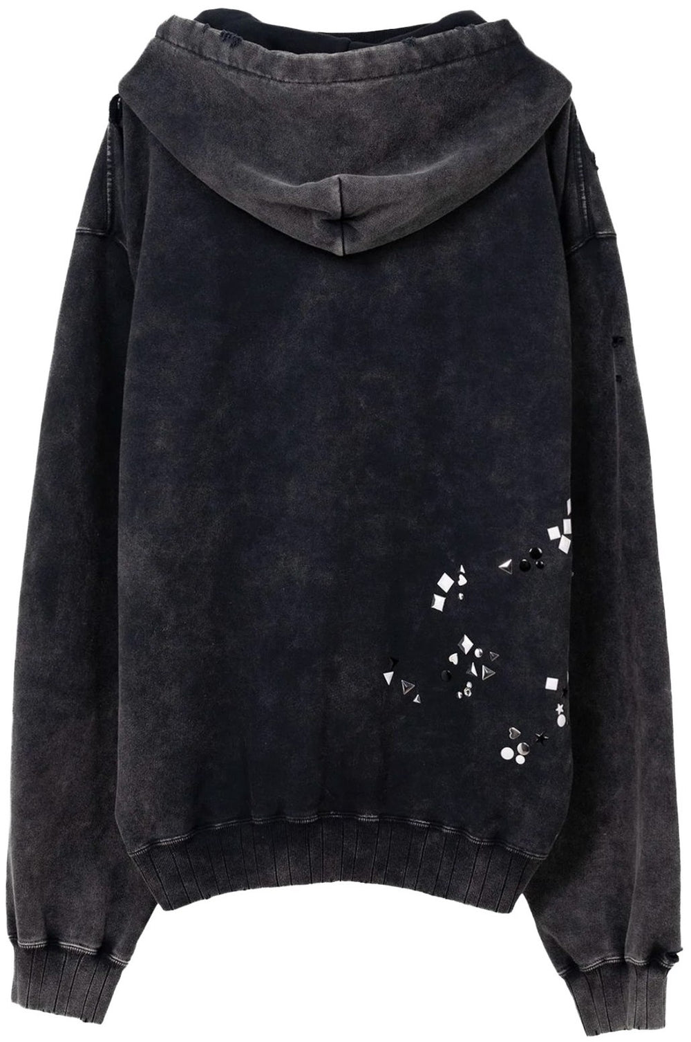 Maison Mihara Yasuhiro 'Embellished' Black Hoodie