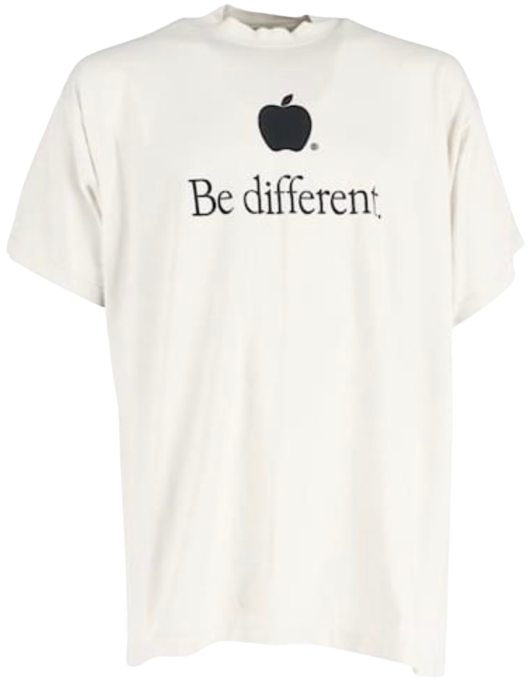 Balenciaga 'Be Different' Apple Tee