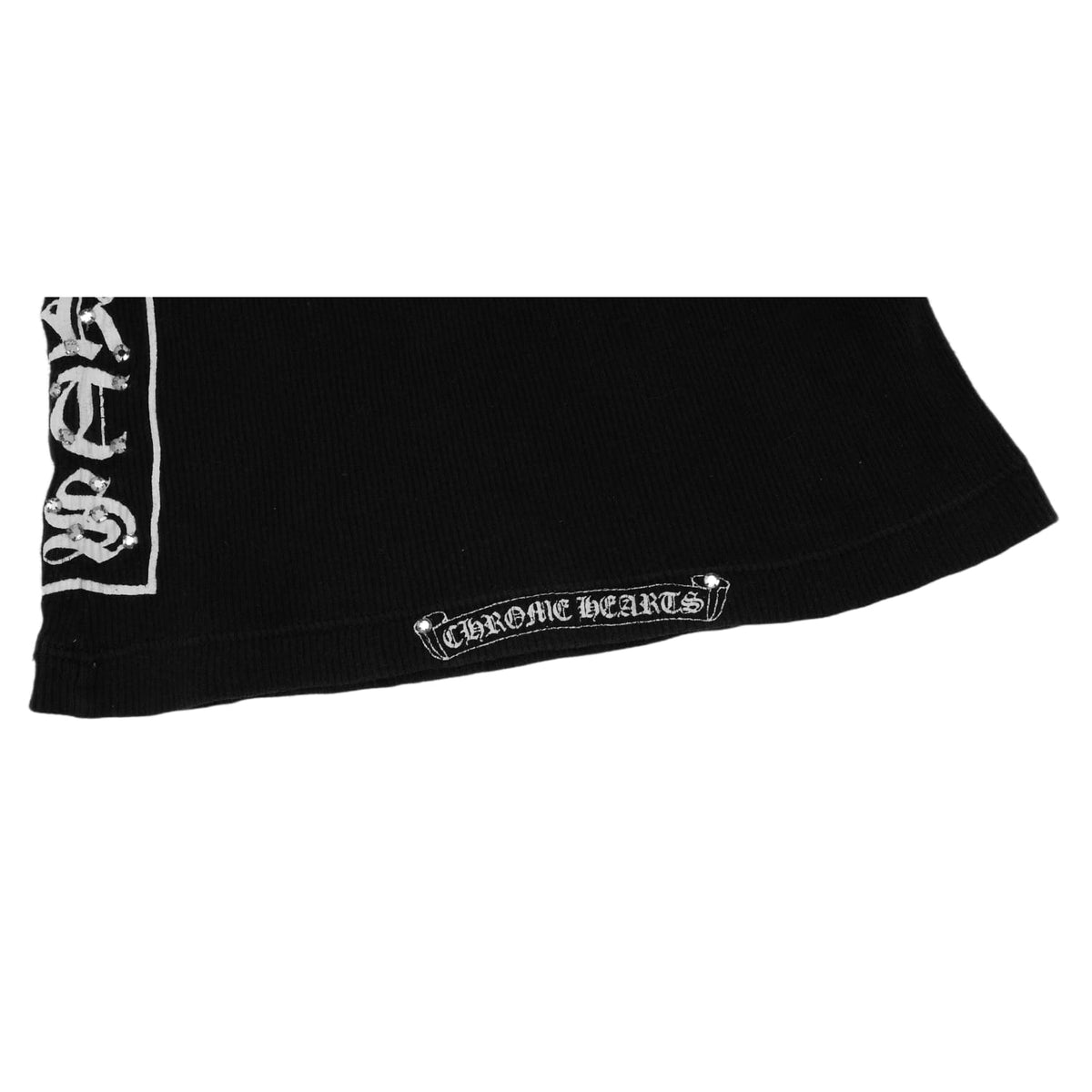 Chrome Hearts Vintage Women's 'Black' Studded Cross T Bar Tank Top