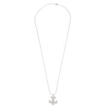 Chrome Hearts 'White' Silicon Fleur-de-Lis Necklace