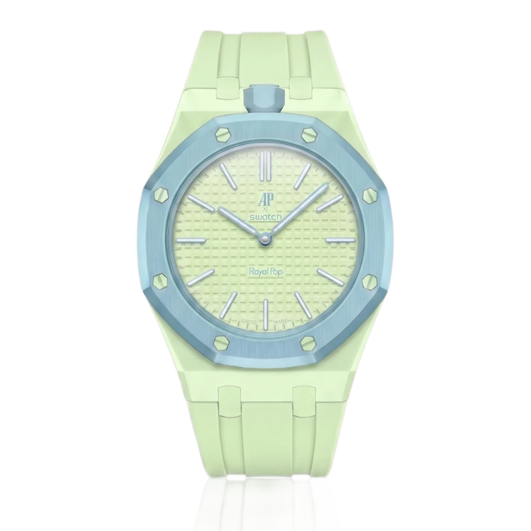 Swatch x Audemars Piguet AP Bioceramic 'Blaue Acht' Royal Pop Watch