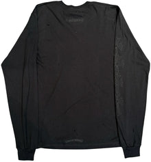 Chrome Hearts 'Black' Miami Exclusive Cemetery Vertical Logo Longsleeve Tee
