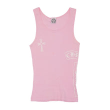 Chrome Hearts Vintage Women's Pink 'Studded' Cross T Bar' Tank Top