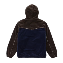 Supreme 'Blue/Brown' Studded Velour Zip Up Sweatshirt