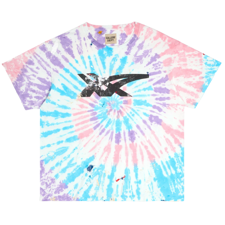 Gallery Dept. Asics 'Sound Mind Body' Multicolor Tie Dye Paint Tee