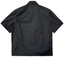 Chrome Hearts Nylon 'Leather Patchwork' Shortsleeve Zip Up Shirt