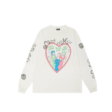 Saint Mxxxxxx 'Pink Heart' White Longsleeve