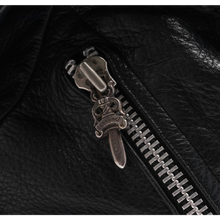 Chrome Hearts 'Black' Fleur Gunslinger Leather Backpack