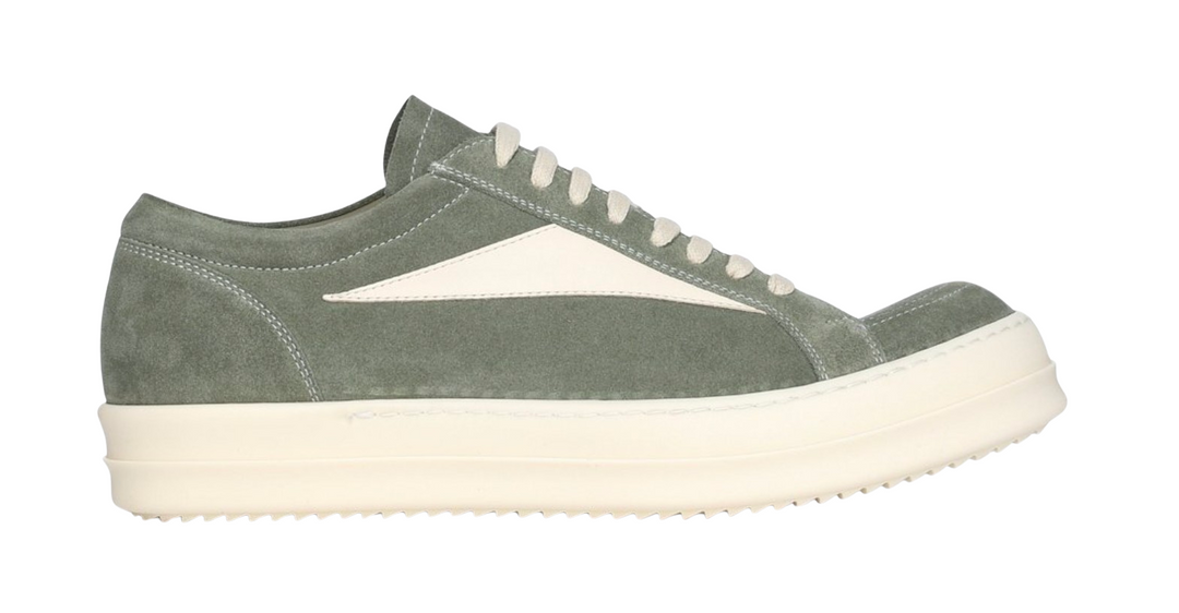 Rick Owens 'Celadon' Suede Vintage Sneaks
