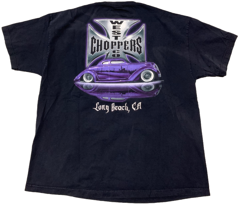 West Coast Chopper 'Purple Long Beach, CA' Vintage Tee