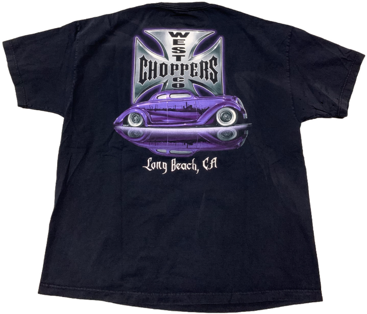 West Coast Chopper 'Purple Long Beach, CA' Vintage Tee