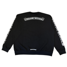 Chrome Hearts 'Black' Scroll Logo Crewneck Sweater