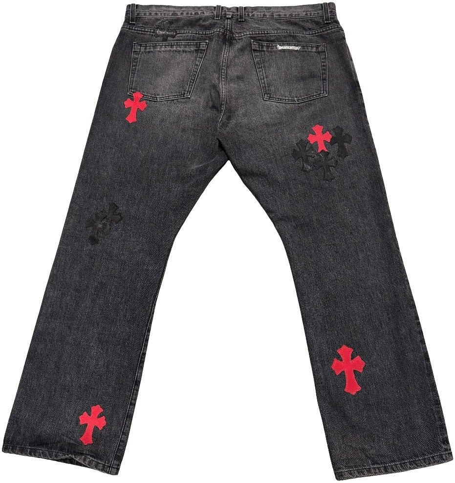 Chrome Hearts '26 Patch' Black Jeans