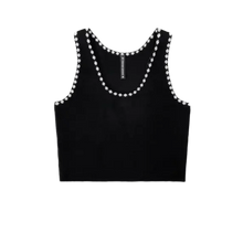 Chrome Hearts 'Black' Women's Cropped Knit Tank Top