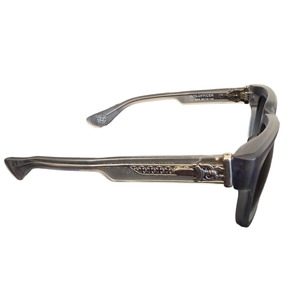 Chrome Hearts 'Matte Grey' Box Officer Sunglasses