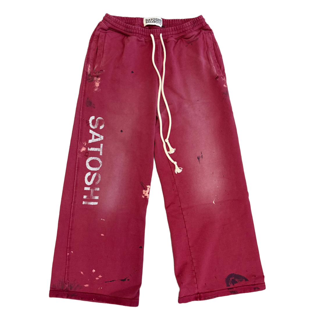 Satoshi Nakamoto 'Maroon' Luke Fleece Sweatpants