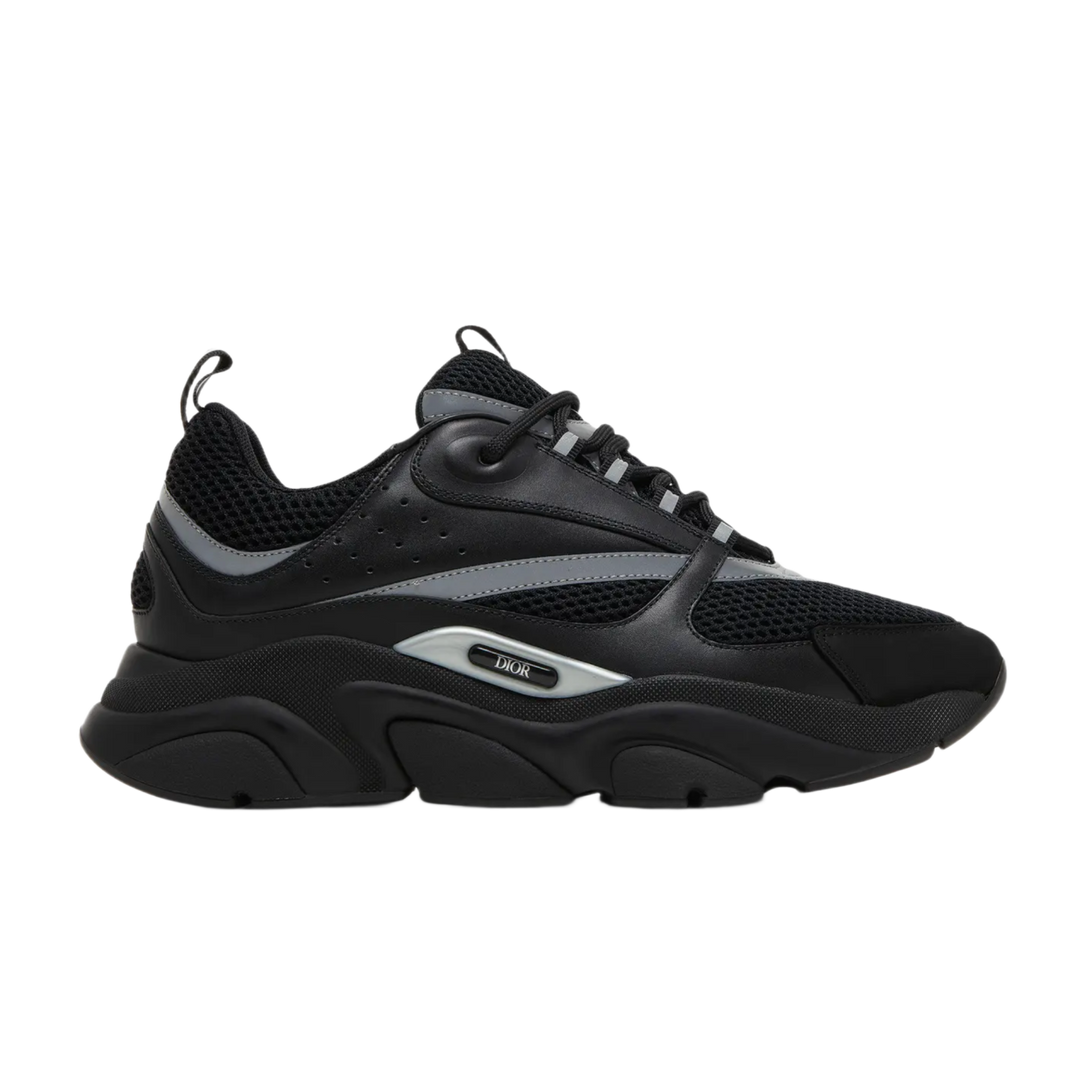 Dior 'Black' B22 Black Reflective Sneakers
