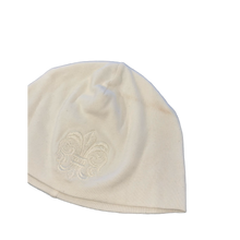 Chrome Hearts 'Fleur' White Skull Cap Beanie
