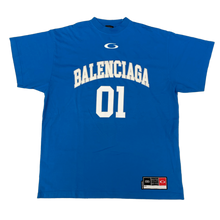 Balenciaga 'Basketball' Blue Oversized Tee