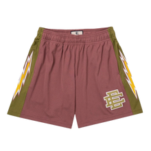 Eric Emanuel 'Mauve' Lightning Bolt Basic Mesh Shorts