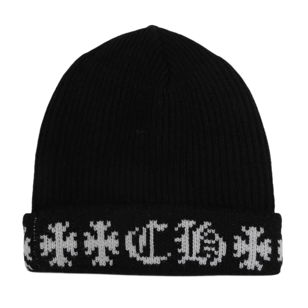 Chrome Hearts 'CH Logo' Big Daddy Cashmere Black Beanie