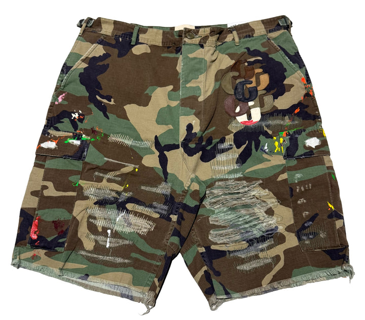 Gallery Dept. 'Woodland Camo' G Patch Cargo Shorts