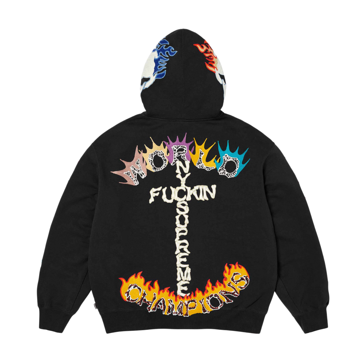 Supreme 'Fuck You' Black Zip Up Sweatshirt