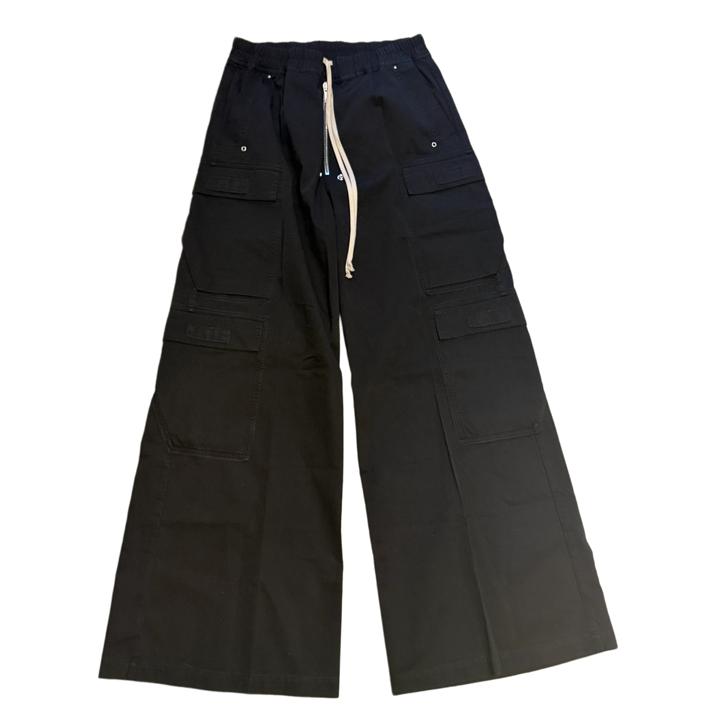 Rick Owens DRKSHDW 'Black' Heavyweight Cotton Jumbo Double Cargo Bela Pants