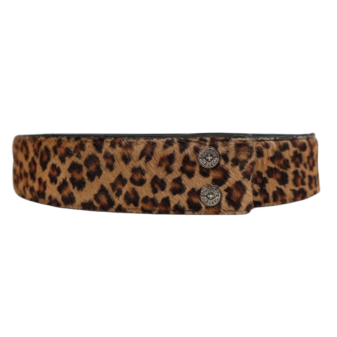 Chrome Hearts 'Leopard Fur' Belt Strap